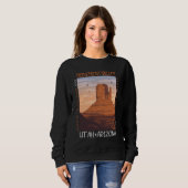 モニュメントバレーナバジョトライバルパーク動揺して スウェットシャツ (正面フル)