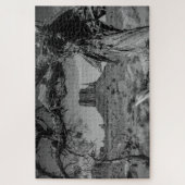 モニュメントバレーブラックアンドホワイト ジグソーパズル (縦)