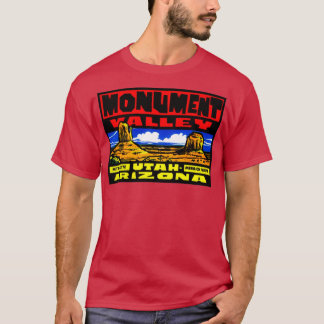 モニュメントバレーユタアリゾナヴィンテージトラベルデカール Tシャツ