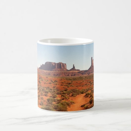 モニュメントバレー砂漠の写真ユタ コーヒーマグカップ (中央)