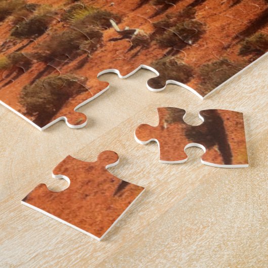 モニュメントバレー砂漠の写真ユタ ジグソーパズル (側面)