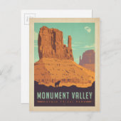 モニュメントバレー |ナバホ族の部族の公園 ポストカード (正面/裏面)