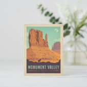 モニュメントバレー |ナバホ族の部族の公園 ポストカード (スタンド正面)