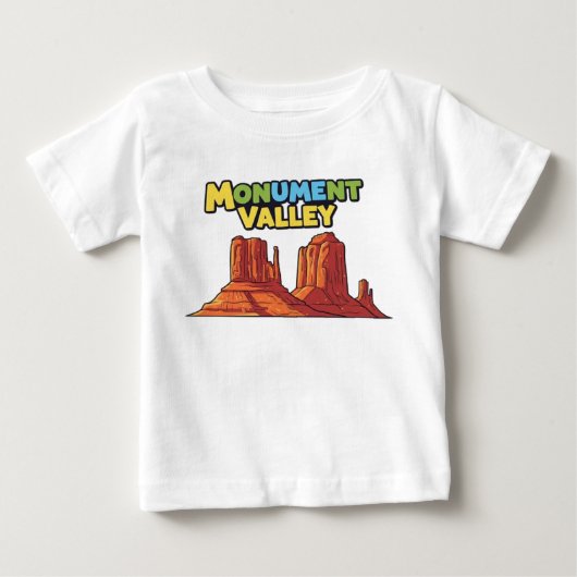 モニュメントバレー ベビーTシャツ (正面)