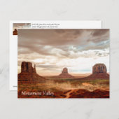 モニュメントバレー ポストカード (正面/裏面)