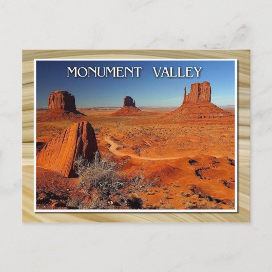モニュメントバレー、ユタとアリゾナ ポストカード (正面)