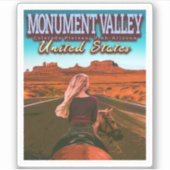 モニュメントバレー – ユタ州 – アリゾナ州 – 統一された州 シール (正面)