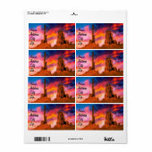 モニュメントバレー ラベル (フルシート)