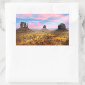 モニュメントバレー 長方形シール (バッグ)