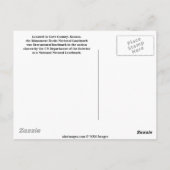 モニュメントロックスナショナルランドマーク ポストカード (裏面)