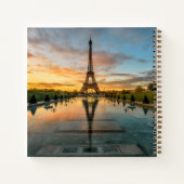 モニュメント |エッフェルタワーの日の出 ノートブック (裏面)