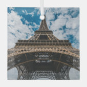 モニュメント |エッフェルタワーを見上げる ガラスオーナメント (正面)