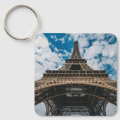 モニュメント |エッフェルタワーを見上げる キーホルダー (正面)