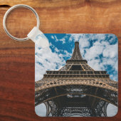 モニュメント |エッフェルタワーを見上げる キーホルダー (正面)
