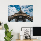 モニュメント |エッフェルタワーを見上げる ポスター (ホームオフィス)