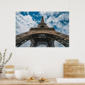 モニュメント |エッフェルタワーを見上げる ポスター (キッチン)