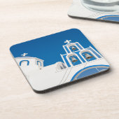 モニュメント |ギリシャのブルードーム教会 コースター (左側)