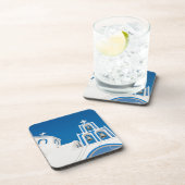 モニュメント |ギリシャのブルードーム教会 コースター (右側)