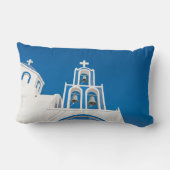 モニュメント |ギリシャのブルードーム教会 ランバークッション (裏面)