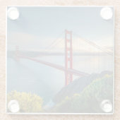 モニュメント |ゴールデンゲートサンフランシスコ ガラスコースター (裏面)