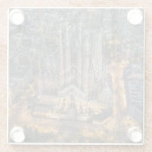 モニュメント |サグラダファミリア ガラスコースター (裏面)