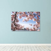 モニュメント |ジェファーソン記念さくらんぼの花 キャンバスプリント (インサイチュ (ウッドフロア))