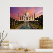 モニュメント |タジカラフルマハルの表示 ポスター (キッチン)