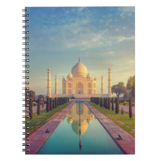 モニュメント |タージマハルカラー ノートブック (正面)
