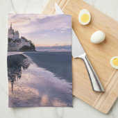 モニュメント ノルマンディ・フランス,モンサンミシェル キッチンタオル (四つ折り)