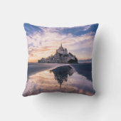 モニュメント ノルマンディ・フランス，モンサンミシェル クッション (裏面)