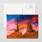 モニュメント・バレー ポストカード (正面/裏面)