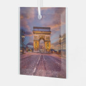 モニュメント パリ・フランス，凱旋門 ガラスオーナメント (正面左)