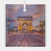 モニュメント パリ・フランス，凱旋門 ガラスオーナメント (正面)