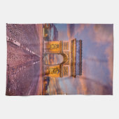 モニュメント パリ・フランス，凱旋門 キッチンタオル (横)