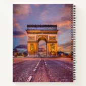 モニュメント パリ・フランス，凱旋門 ノートブック (裏面)