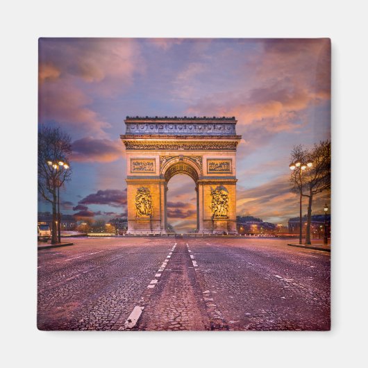 モニュメント パリ・フランス，凱旋門 マグネット (正面)