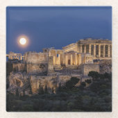 モニュメント |パルテノン神殿，ギリシャ ガラスコースター (正面)