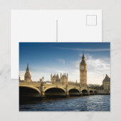 モニュメント |ビッグベン、ロンドン・イングランド ポストカード (正面/裏面)