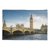 モニュメント |ビッグベン、ロンドン・イングランド 枕カバー (裏面)