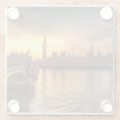 モニュメント |ビッグ・ベン・アンド・ハウス ガラスコースター (裏面)