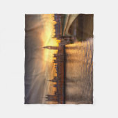 モニュメント |ビッグ・ベン・アンド・ハウス フリースブランケット (正面)