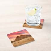 モニュメント |ピラミッド素晴らし スクエアペーパーコースター (インサイチュ)