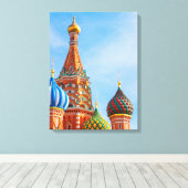 モニュメント |モスクワ・セント・バジル大聖堂 キャンバスプリント (インサイチュ (ウッドフロア))