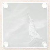 モニュメント |自由マンハッタン像NYC ガラスコースター (裏面)