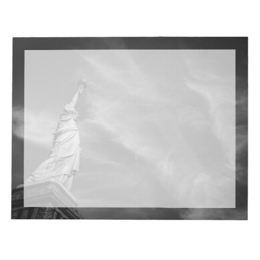 モニュメント |自由マンハッタン像NYC ノートパッド (正面)