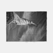 モニュメント |自由マンハッタン像NYC フリースブランケット (正面(横))