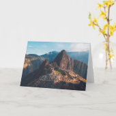 モニュメント | Machu Picchu，ペルー カード (黄色い花)