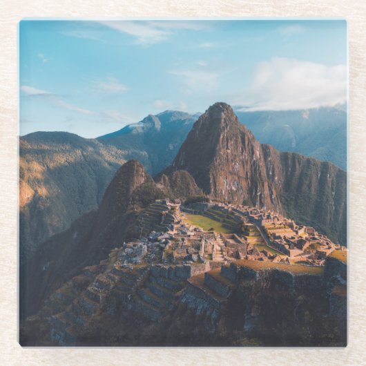 モニュメント | Machu Picchu，ペルー ガラスコースター (正面)