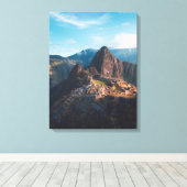 モニュメント | Machu Picchu，ペルー キャンバスプリント (インサイチュ (ウッドフロア))