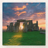 モニュメント | Stonhenge，イギリス ガラスコースター (正面)